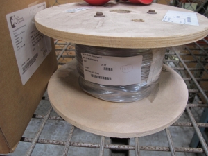 LOT TO INCLUDE: (3 BAGS) BUMPERS, MACHINE SCREW KIND, 0.438" DIA X 6-32 THREADS SIZE, VARIOUS COLORS. 1000 BUMPERS PER BAG, (8) INSULATORS, 4" DIA X 3" LG SIZE, HANGER CLAMP KIND, FIBERGLASS REINFORCED POLYESTER MATERIAL. 5KV USE WITH HANGER CLAMP PT# 11370, (2) JACKETS, MEDIUM SIZE, WELDERS KIND, LEATHER MATERIAL. 22" LG BODY, (1) CABLE, INSTRUMENTATION KIND, 8 CONDUCTOR OTHER, 24 AWG. SIZE. TINNED COPPER, S-R PVC INSULATED CONDUCTORS CABLED, BELDFOIL ALUM. LOADING & HANDLING FEE $15-4208